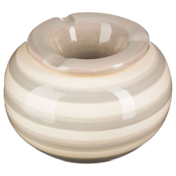 PEPELNIK ATMOSPHERE 12X7.5 CM, KERAMIKA, SORT.