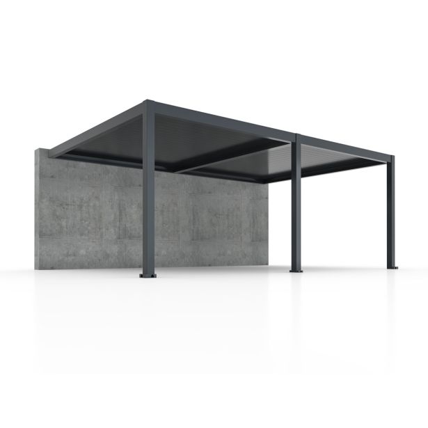 PERGOLA BELLANO BIOKLIMATSKA MOTORIZIRANA 6X4 M -PRITRJENA V STENO