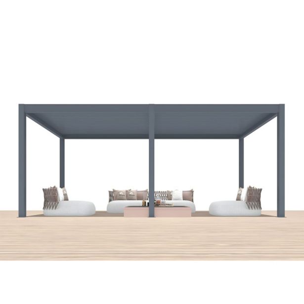 BIOKLIMATSKA PERGOLA MS VISCOM 5.85 X 3.03 M TEMNO SIVA