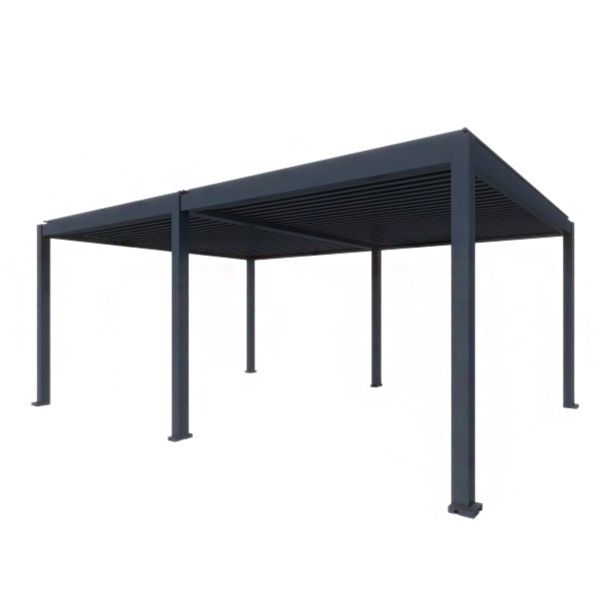 BIOKLIMATSKA PERGOLA MS VISCOM 5.85 X 4.03 M TEMNO SIVA