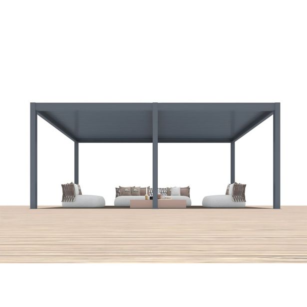 BIOKLIMATSKA PERGOLA MS VISCOM 5.85 X 4.03 M TEMNO SIVA