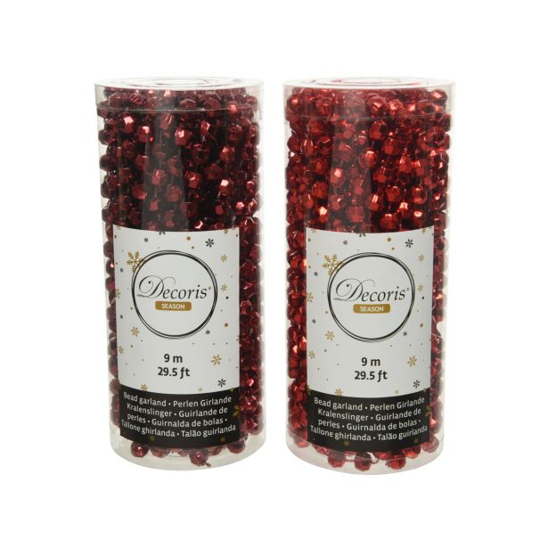 PERLE DECORIS RDEČE BARVE 9 M SORT