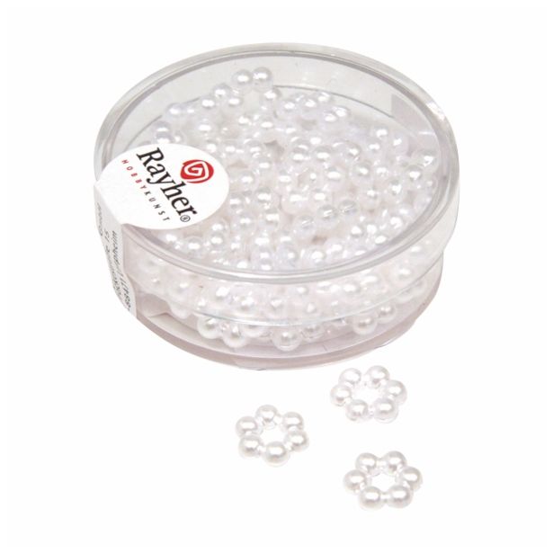 PERLE RAYHER ROŽICE PLASTIČNE IZ PERL 1 CM, 60 KOSOV