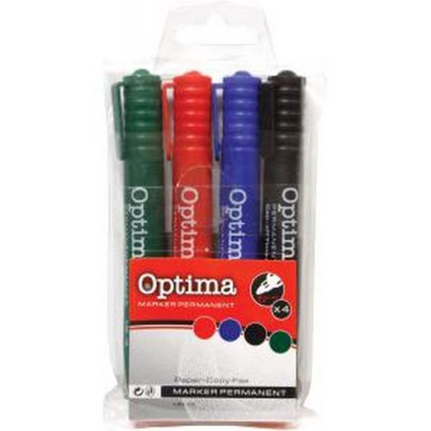 PERMANENTNI FLOMASTER OPTIMA PERMANENTNI MARKER, 4/1