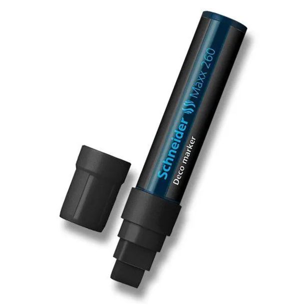 PERMANENTNI FLOMASTER SCHNEIDER ČRN, KONICA 5 + 15 MM