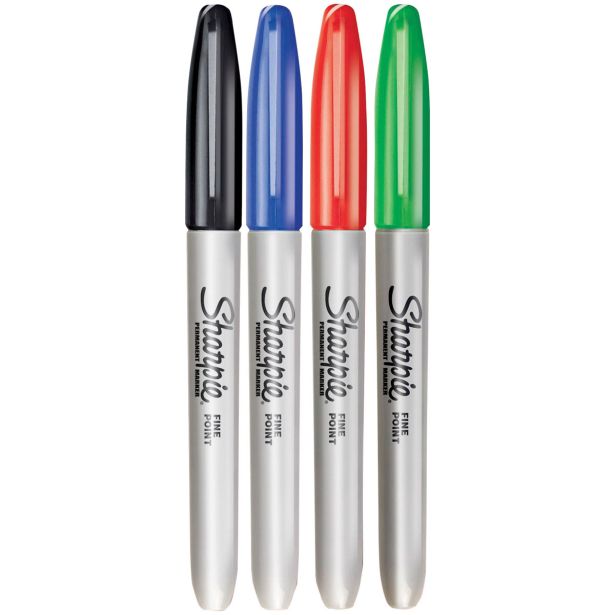 PERMANENTNI FLOMASTER SHARPIE MARKER SHARPIE FINE 4/1 BASIC