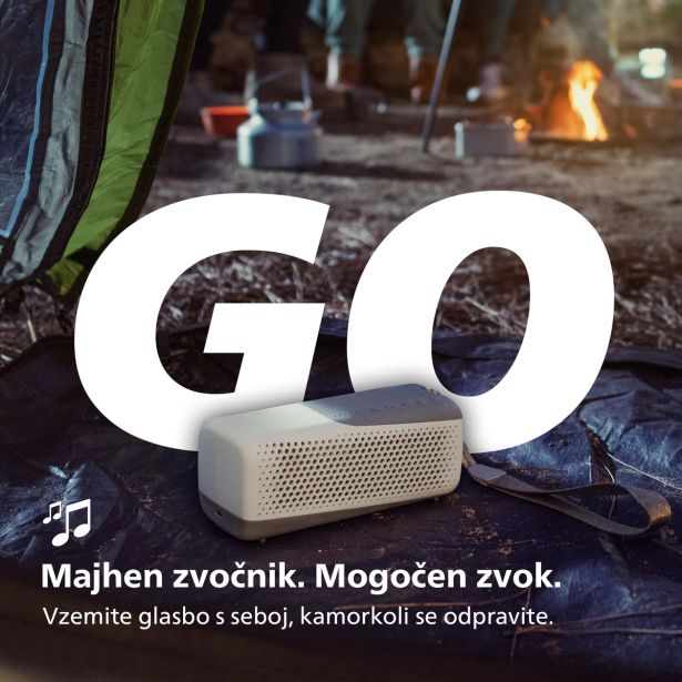 PRENOSNI ZVOČNIK  PHILIPS GO TAS4807W