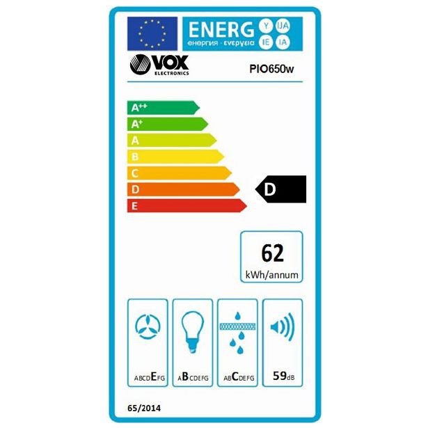 IZVLEČNA KUHINJSKA NAPA VOX PIO650W