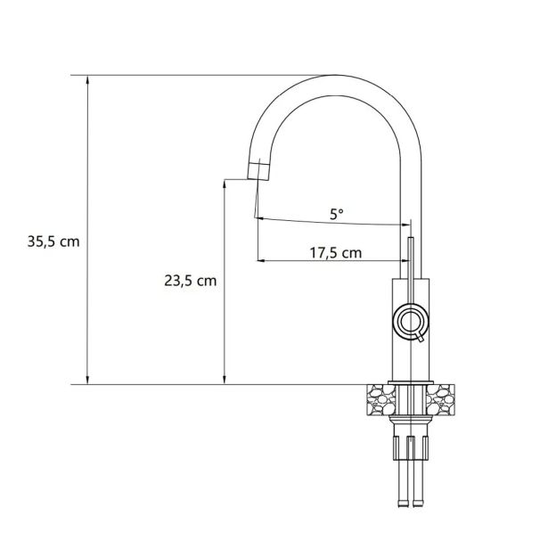 PIPA KUHINJSKA QUADRON JODIE INOX