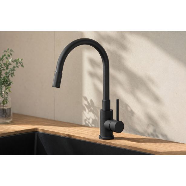 PIPA KUHINJSKA SINK SOLUTION EMA ČRNA