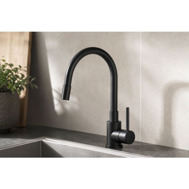 PIPA KUHINJSKA SINK SOLUTION EMA ČRNA