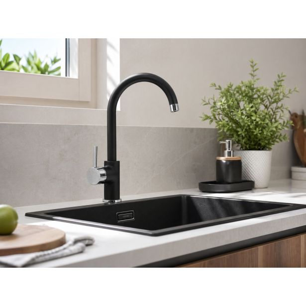 PIPA KUHINJSKA SINK SOLUTION IZA ČRNA