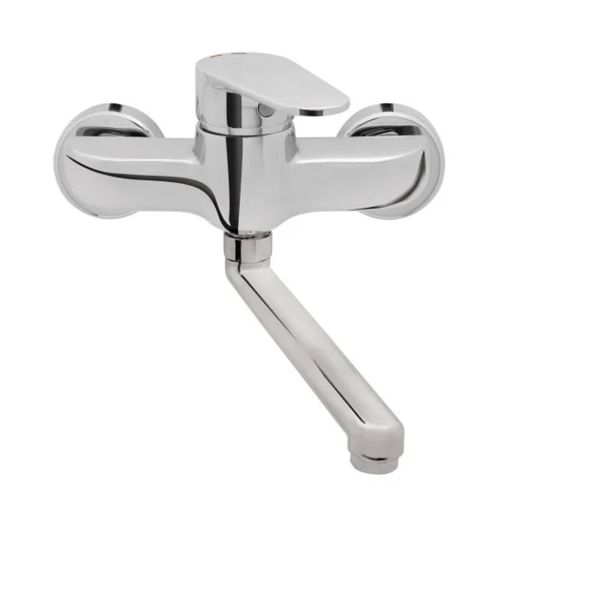 PIPA KUHINJSKA UNITAS INFINITY STENSKA, DOLGI IZLIV L=120 MM