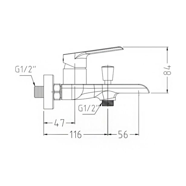 PIPA ZA KAD BLITZ VIVA 1700 LES + TUŠ ROČKA, CEV, NOSILEC