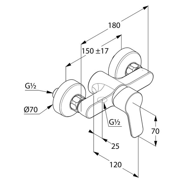 PIPA ZA TUŠ, ARMATURA PURE&EASY ZA TUŠ KLUDI
