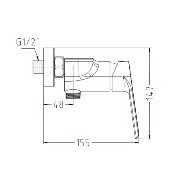 PIPA ZA TUŠ BLITZ VIVA 1717 BELA
