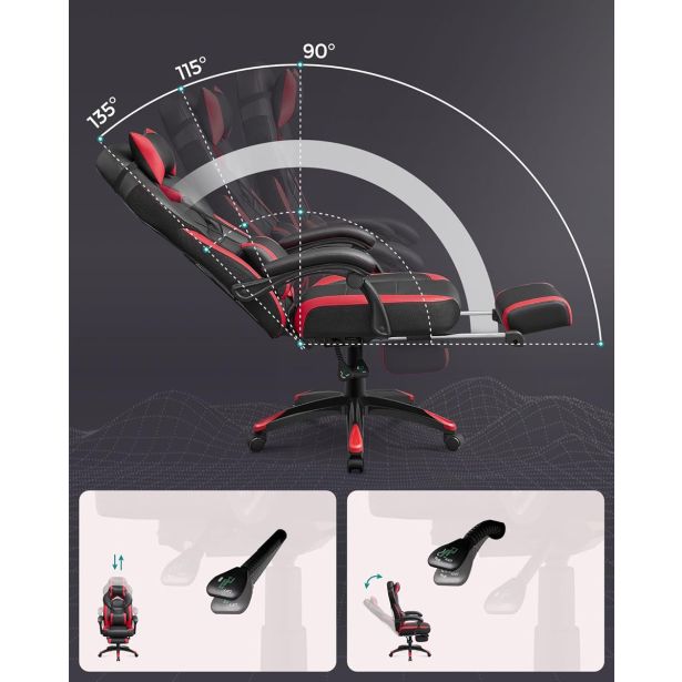 PISALNI STOL SONGMICS OBG77BR ERGONOMSKI