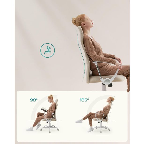 PISALNI STOL SONGMICS OBN034K01 ERGONOMSKI BEŽ