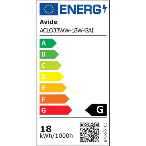 PLAFONJERA AVIDE LED GAIA 18W 3000K