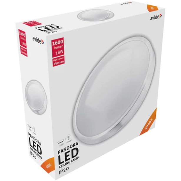 PLAFONJERA AVIDE LED PANDORA 18W 4000K