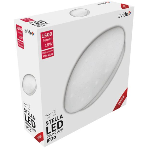 PLAFONJERA AVIDE LED STELLA 18W 3000K