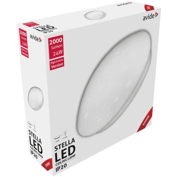 PLAFONJERA AVIDE LED STELLA 24W 3000K