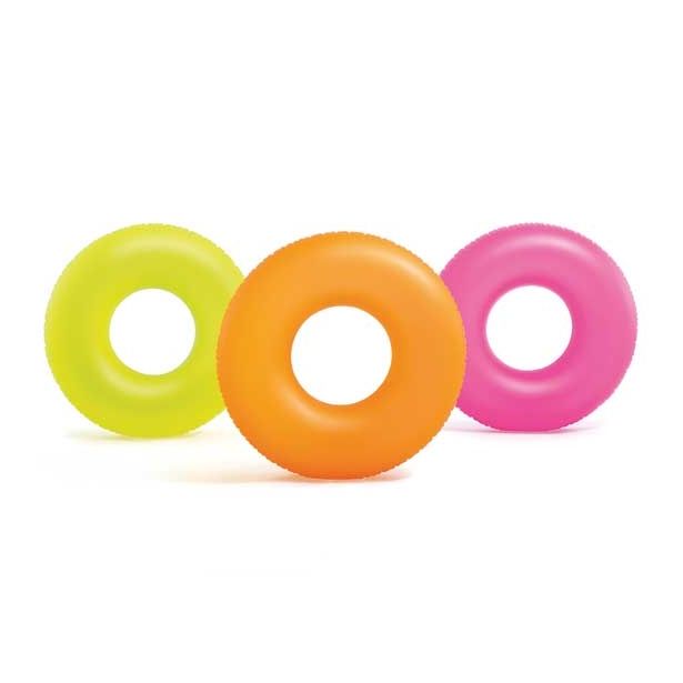 PLAVALNI PRIPOMOČEK INTEX NEON OBROČ 91 CM RAZLIČNE BARVE