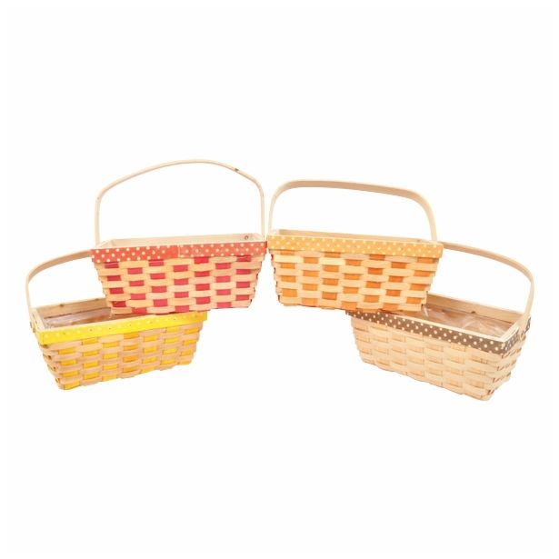 PLETENI NOTRANJI LONEC DAR PRAVOKOTNA ZA DVE CV. Z ROČAJEM