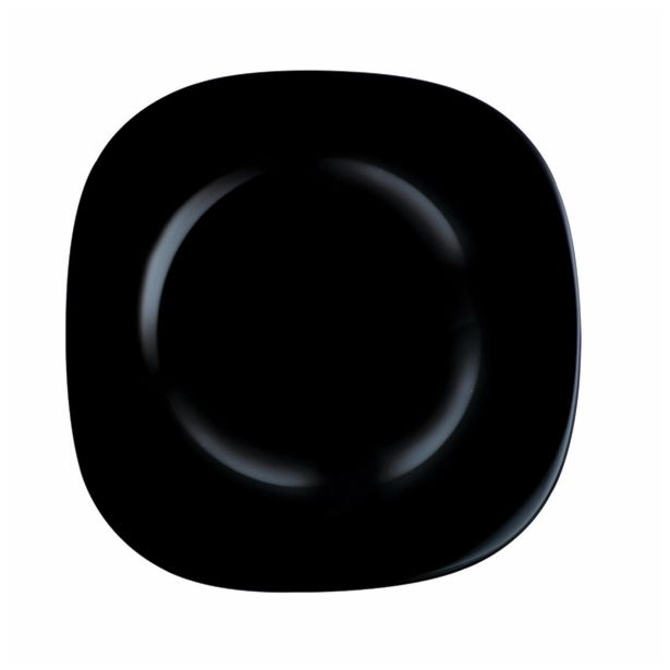 PLITVI KROŽNIK 27 CM CARINE ČRN