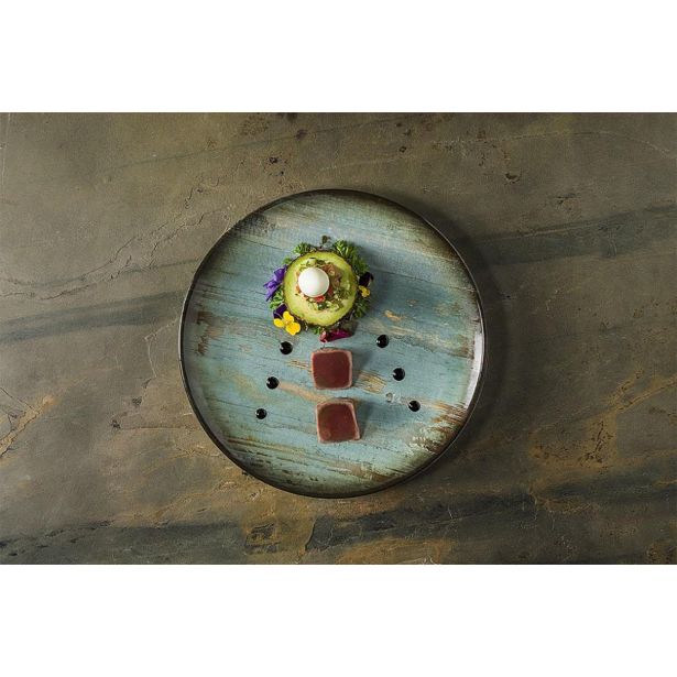 PLITVI KROŽNIK BONNA MADERA OVALNI 36CM 6 KOS