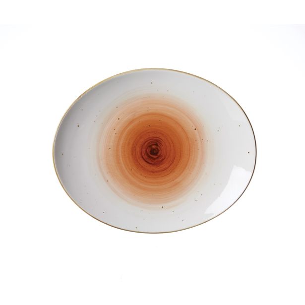 PLITVI KROŽNIK RITZENHOFF & BREKER 26X21 CM OVALNI ORANGE COSMO