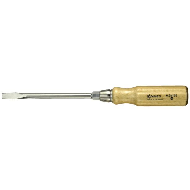 PLOŠČATI IZVIJAČ CONMETALL 5.5 X 100 MM LESENI ROČAJ