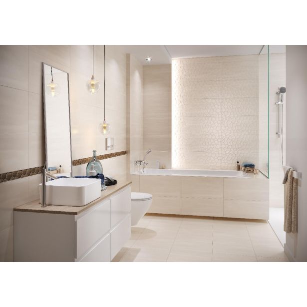 PLOŠČICA TAL. VIDEZ KAMNA CERSANIT G432 CREAM SATIN 42X42