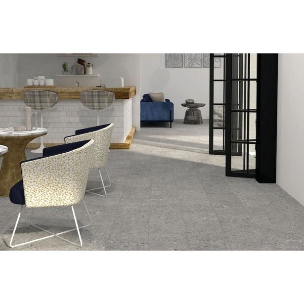 PLOŠČICA TAL. VIDEZ KAMNA GORENJE KERAMIKA TERRAZZO GRAPHITE 60X30