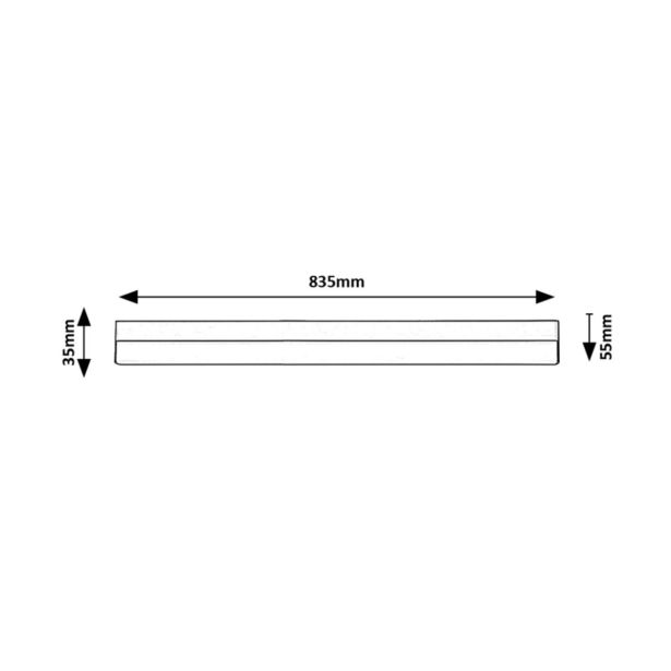 PODELEM. STENSKA SVETILKA RABALUX BAND2 20W L83.5CM ČRNA