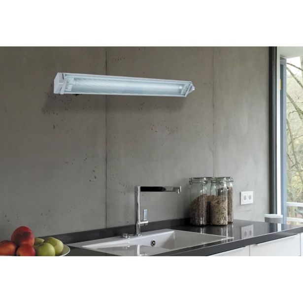 PODELEM. STENSKA SVETILKA RABALUX EASYLIGHT2 10W D57.5CM SREBRNA