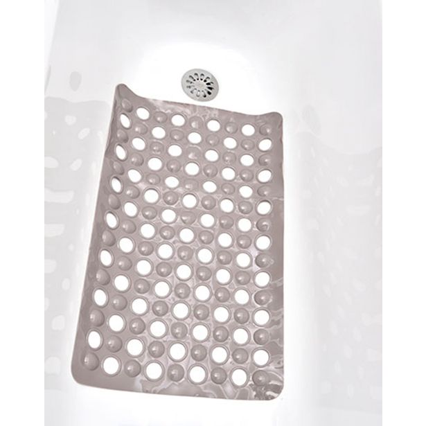 TENDANCE PODLOGA ZA KAD Z LUKNJICAMI 60 X 38 CM, SIVO RJAVA