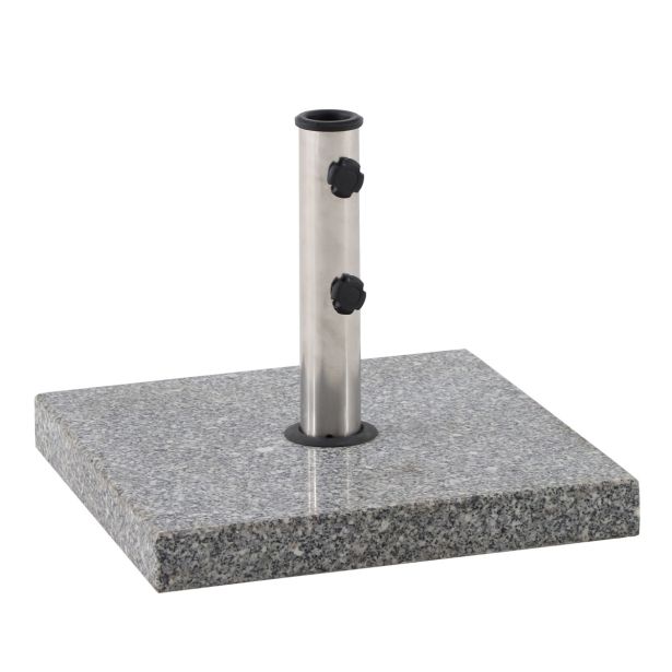PODSTAVEK ZA SENČNIK KVADRATNO 30KG 45X45X36 NERJAVEČE JEKLO, SIVA