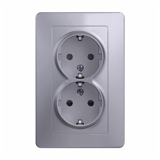 PODOMETNA VTIČNICA ART VARNOSTNA DVOJNA, ART 100 SREBRNA, VIJAČNA