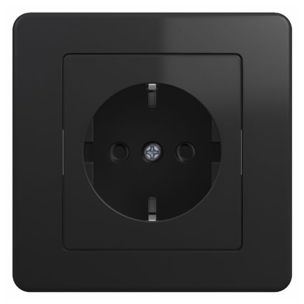 PODOMETNA VTIČNICA EKONOMIK VARNOSTNA ČRNA, VIJAČNA