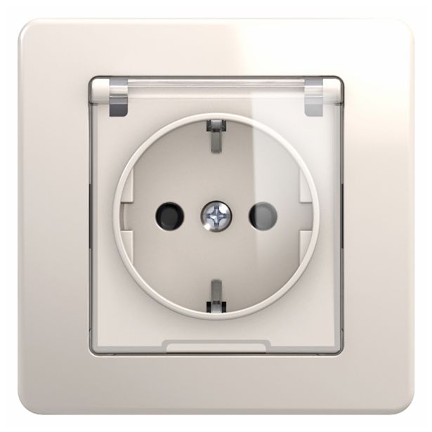 PODOMETNA VTIČNICA EKONOMIK VARNOSTNA S PROZOR.POKROV BEŽ, VIJAČNA