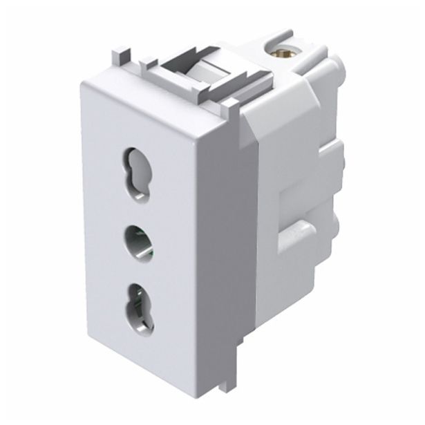 PODOMETNA VTIČNICA MODUL ITALIJANSKA BELA, VIJAČNA, 1M, BOK