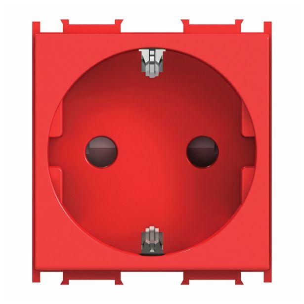 PODOMETNA VTIČNICA MODUL VARNOSTNA RDEČA, VIJAČNA, 2M, BOK