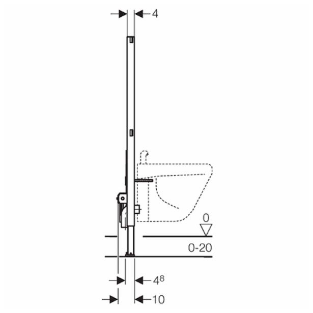DODATKI ZA SANIT.KERAMIKO GEBERIT DF H=112 CM