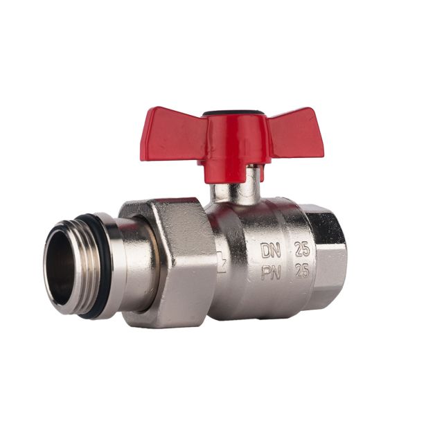 PODOMETNI KROGELNI VENTIL KOVINA KROGELNI VENTIL KV 2184MR RDEČ