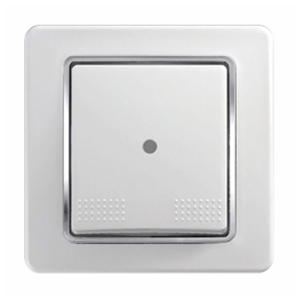 PODOMETNO STIKALO EKONOMIK NAVADNO 10AX BELI DUROPLAST, INDIKATOR