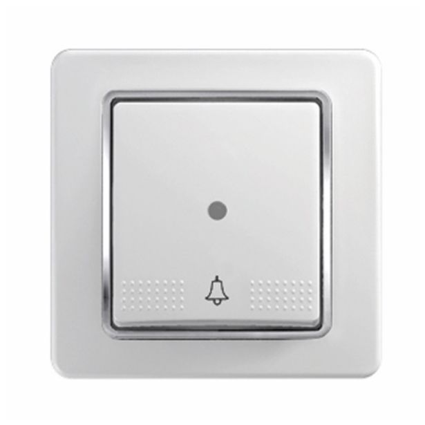 PODOMETNO TIPKALO EKONOMIK NAVADNO 10A, TI 50 BELI DUROP, ZVONEC,S TLIV