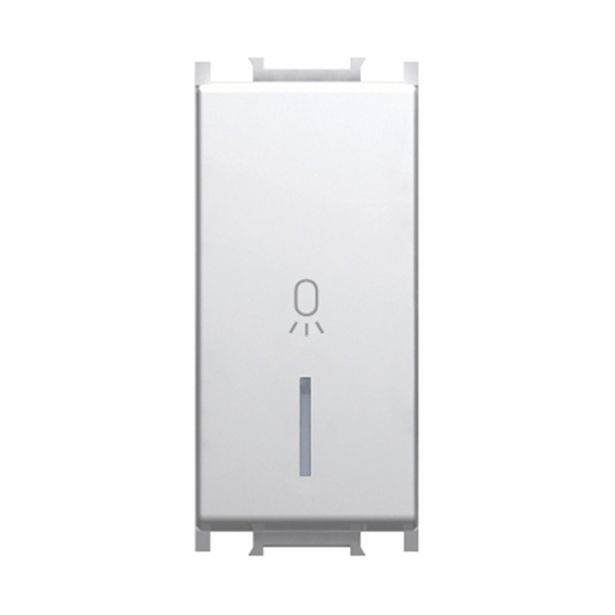 PODOMETNO TIPKALO MODUL NAVADNO 16A BELO,LUČ,IN02, 1M,BREZ TL