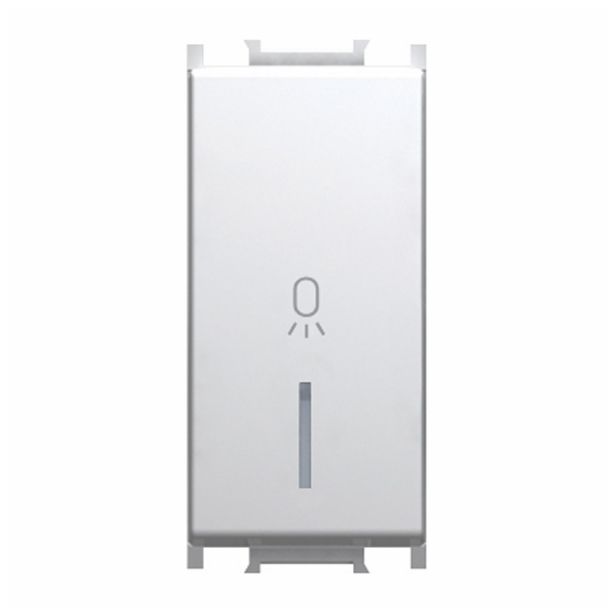 PODOMETNO TIPKALO MODUL NAVADNO 16A BELO,LUČ,IN02, 1M,BREZ TL