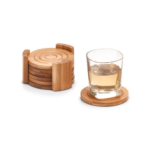 PODSTAVEK ZELLER PRESENT 12.7X7 CM 7 DELNI BAMBOO ZA KOZARCE